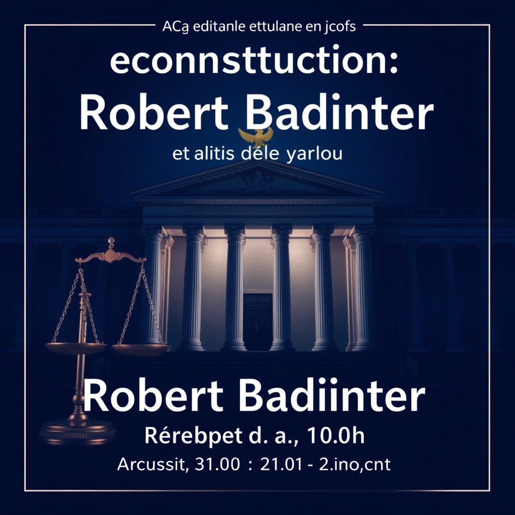 Angers – reconstitution : Robert Badinter, de la plaidoirie à la loi