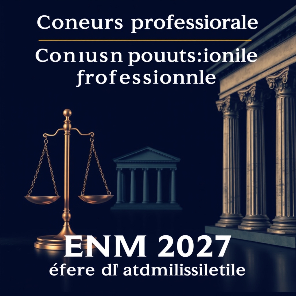Concours professionnel ENM 2027 — épreuve d’admissibilité