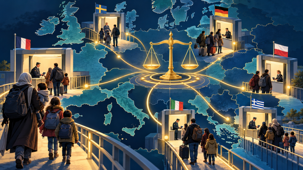 Système européen commun reliant frontières, asile, responsabilité et solidarité