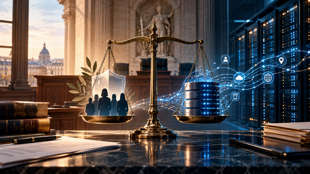 Données de connexion, sécurité nationale et libertés fondamentales - visuel IA GENIE.LAW